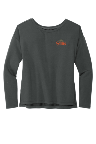 Women's Stretch Drop Shoulder Pullover