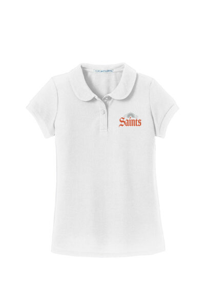 Girls Silk Touch™ Peter Pan Collar Polo